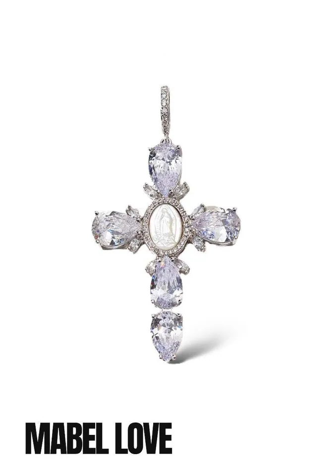Virgin Mary Cross Necklace Mabel Love Necklaces