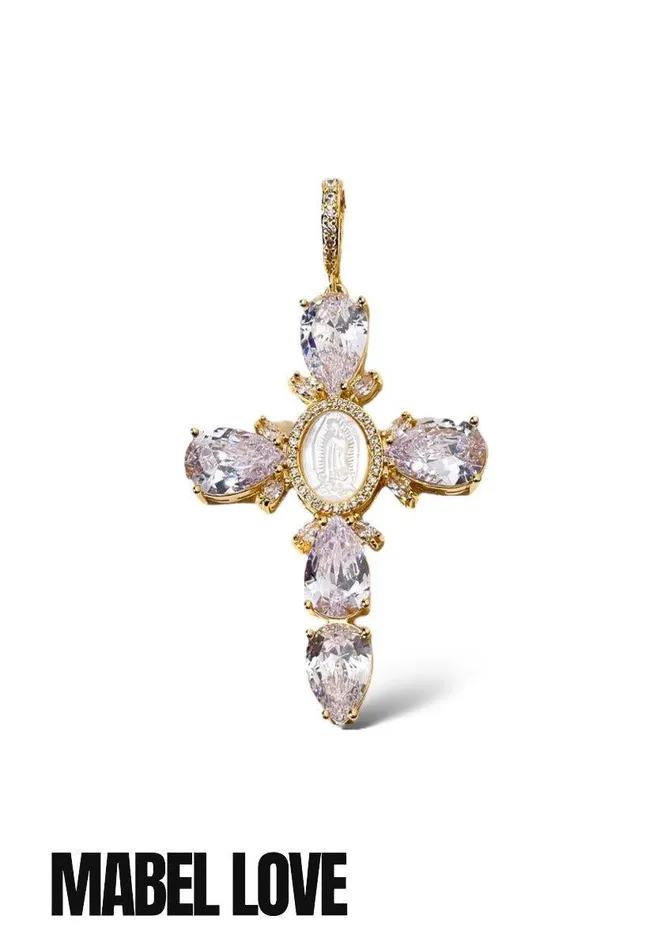 Virgin Mary Cross Necklace Mabel Love Necklaces