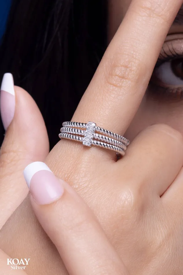 Zircon 034 Ring KOAY Silver Store Rings