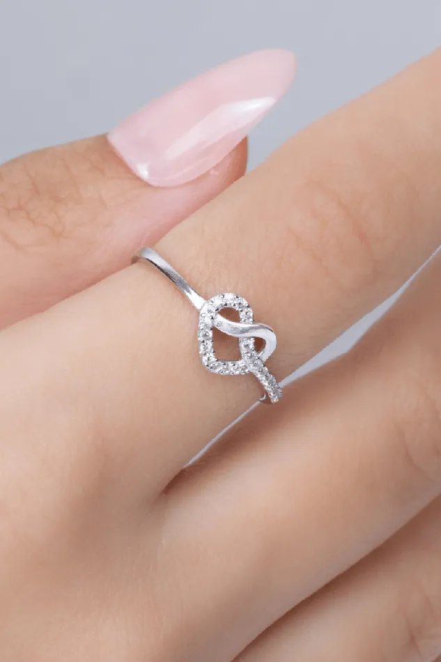Zircon Heart 04 Ring KOAY Silver Store Rings